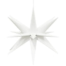 juledekorationer med LED-lys 3 stk. 57 cm foldbar hvid
