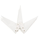 juledekorationer med LED-lys 3 stk. 57 cm foldbar hvid