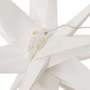juledekorationer med LED-lys 3 stk. 57 cm foldbar hvid