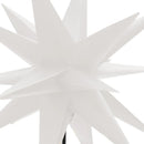 juledekoration m. LED-lys og jordspyd 3 stk. 57 cm foldbar hvid