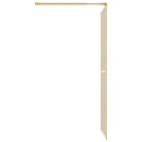 brusevæg 80x195 cm klart sikkerhedsglas guldfarvet