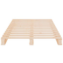 sengeramme 90x190 cm Single massivt fyrretræ