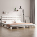 sengeramme 120x190 cm Small Double massivt fyrretræ hvid