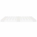 sengeramme uden madras 140x190 cm massivt fyrretræ hvid