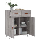 skænk 69,5x34x90 cm konstrueret træ grå sonoma-eg