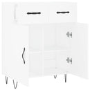 skænk 69,5x34x90 cm konstrueret træ hvid