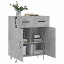 skænk 69,5x34x90 cm konstrueret træ betongrå