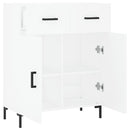 skænk 69,5x34x90 cm konstrueret træ hvid