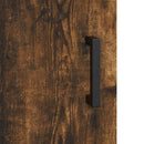 skænk 69,5x34x90 cm konstrueret træ røget egetræsfarve