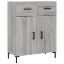 skænk 69,5x34x90 cm konstrueret træ grå sonoma-eg