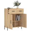 skænk 69,5x34x90 cm konstrueret træ sonoma-eg