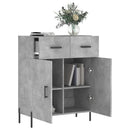 skænk 69,5x34x90 cm konstrueret træ betongrå