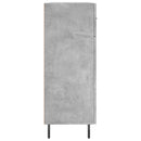 skænk 69,5x34x90 cm konstrueret træ betongrå