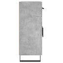 skænk 69,5x34x90 cm konstrueret træ betongrå