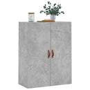 væghængt skab 69,5x34x90 cm konstrueret træ betongrå