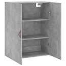 væghængt skab 69,5x34x90 cm konstrueret træ betongrå