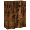 væghængt skab 69,5x34x90 cm konstrueret træ røget sonoma-eg
