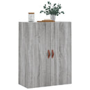 væghængt skab 69,5x34x90 cm konstrueret træ grå sonoma-eg