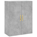 væghængt skab 69,5x34x90 cm konstrueret træ betongrå