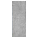 væghængt skab 69,5x34x90 cm konstrueret træ betongrå