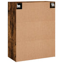 væghængt skab 69,5x34x90 cm konstrueret træ røget sonoma-eg