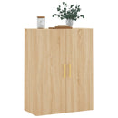 væghængt skab 69,5x34x90 cm konstrueret træ sonoma-eg