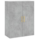 væghængt skab 69,5x34x90 cm konstrueret træ betongrå