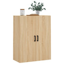 væghængt skab 69,5x34x90 cm konstrueret træ sonoma-eg