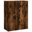 væghængt skab 69,5x34x90 cm konstrueret træ røget sonoma-eg