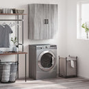 væghængt skab 69,5x34x90 cm konstrueret træ grå sonoma-eg