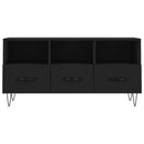 tv-bord 102x36x50 cm konstrueret træ sort