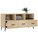 tv-bord 102x36x50 cm konstrueret træ sonoma-eg