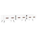 tv-bord 150x36x30 cm konstrueret træ hvid