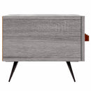 tv-bord 150x36x30 cm konstrueret træ grå sonoma-eg