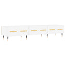 tv-bord 150x36x30 cm konstrueret træ hvid