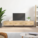 tv-bord 150x36x30 cm konstrueret træ sonoma-eg