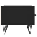 tv-bord 150x36x30 cm konstrueret træ sort