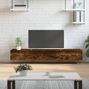 tv-bord 150x36x30 cm konstrueret træ røget egetræsfarve