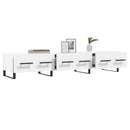 tv-bord 150x36x30 cm konstrueret træ hvid