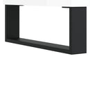 tv-bord 150x36x30 cm konstrueret træ hvid højglans