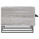 tv-bord 150x36x30 cm konstrueret træ grå sonoma-eg
