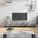 tv-bord 150x36x30 cm konstrueret træ grå sonoma-eg