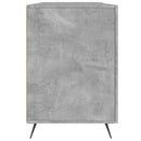skrivebord 140x50x75 cm konstrueret træ betongrå