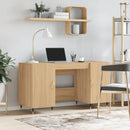 skrivebord 140x50x75 cm konstrueret træ sonoma-eg