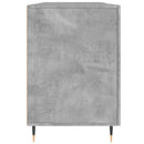 skrivebord 140x50x75 cm konstrueret træ betongrå