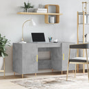 skrivebord 140x50x75 cm konstrueret træ betongrå