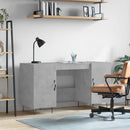 skrivebord 140x50x75 cm konstrueret træ betongrå