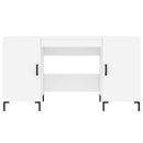 skrivebord 140x50x75 cm konstrueret træ hvid