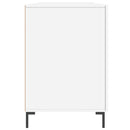 skrivebord 140x50x75 cm konstrueret træ hvid højglans