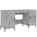 skrivebord 140x50x75 cm konstrueret træ betongrå